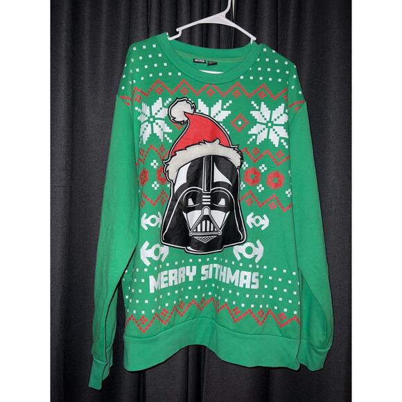 Ugly Christmas Sweater Sweaters - Ugly Christmas Sweater Sweatshirt Xmas Size 2XL Star Wars